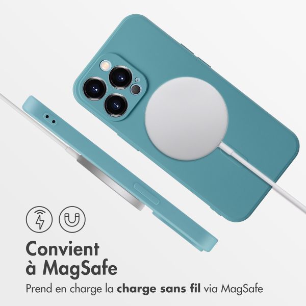 imoshion Coque Couleur avec MagSafe iPhone 14 Pro Max - Smoke Green