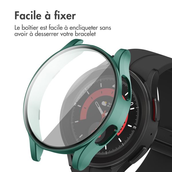 imoshion Coque rigide à couverture complète Samsung Galaxy Watch 4 - 40 mm - Vert foncé