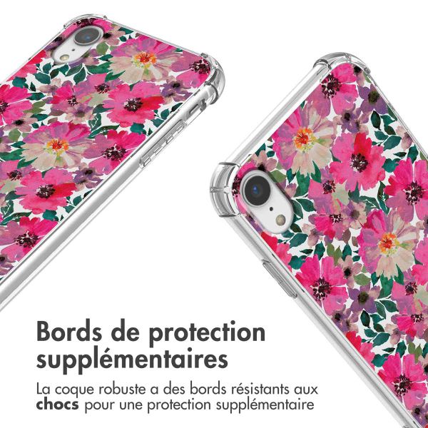imoshion Coque Design avec cordon Apple iPhone Xr - Flower Water