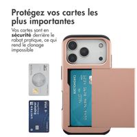 imoshion Coque arrière avec porte-cartes Apple iPhone 17 Pro - Rose Doré