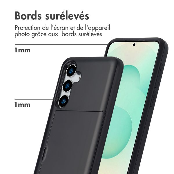 imoshion Coque arrière avec porte-cartes Samsung Galaxy S25 Plus - Noir