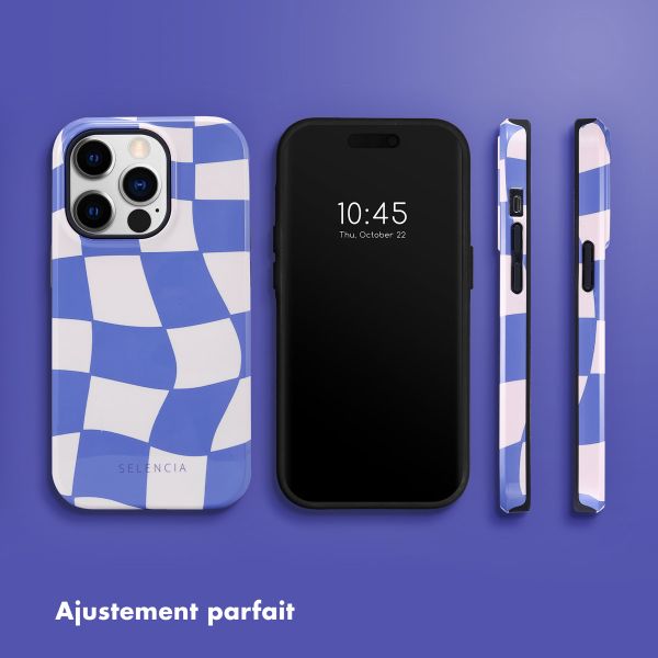 Selencia Coque arrière Vivid Tough iPhone 14 Pro - Groovy Sapphire Blue