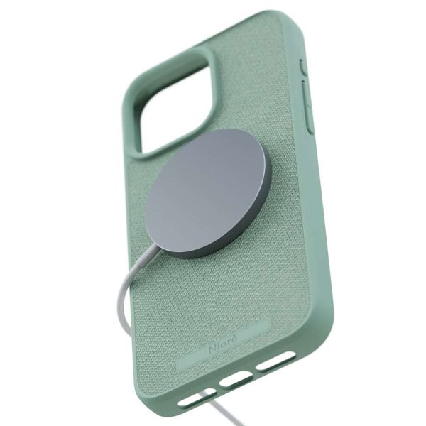 Njorð Collections Coque en tissu MagSafe iPhone 15 Pro Max - Turquoise