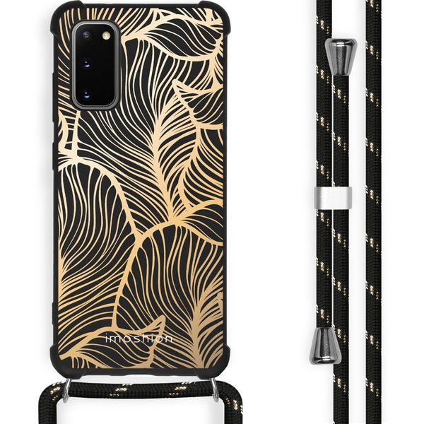 imoshion Coque Design avec cordon Samsung Galaxy S20 - Golden Leaves