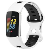 imoshion Bracelet Sport⁺ en silicone Fitbit Charge 5 / 6 - White / Black