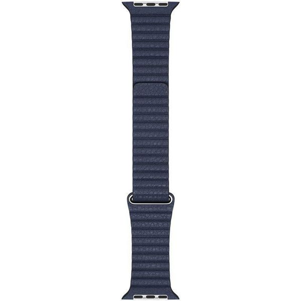 Apple Bracelet Leather Loop Apple Watch Series 1 t/m 11 / SE / Ultra (44/45/46/49 mm) - Taille M - Diver Blue