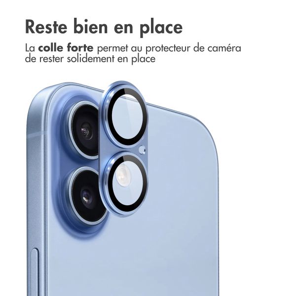 imoshion Protection Caméra en verre trempé 2 Pack Apple Apple iPhone 17 - Mist Blue
