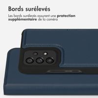 Accezz Étui de téléphone portefeuille en cuir de qualité supérieure 2 en 1 Samsung Galaxy A53 - Bleu foncé