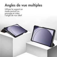 imoshion Coque tablette Design Trifold Samsung Galaxy Tab A11 / A9 8.7 pouces - Black Marble