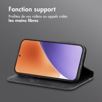imoshion Étui de téléphone portefeuille Slim Xiaomi 15T - Noir