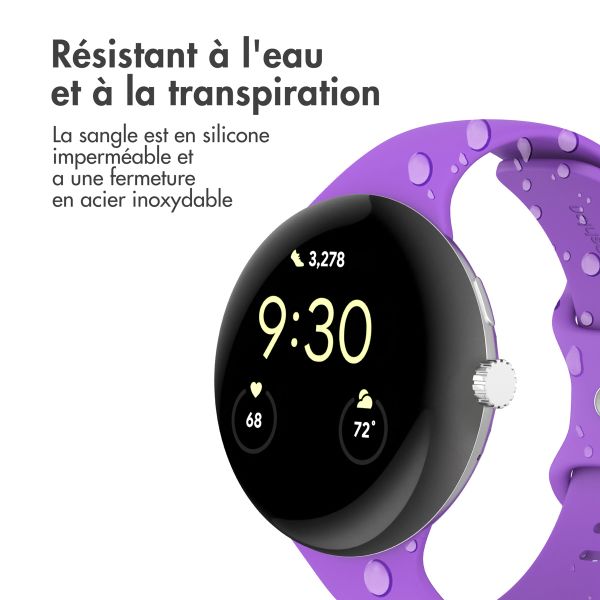 imoshion Bracelet en silicone Google Pixel Watch 3 - 45 mm - Taille L - Violet