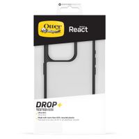 OtterBox Coque arrière React Apple iPhone 15 Pro - Transparent / Noir