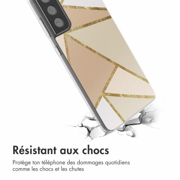 imoshion Coque design pour Samsung Galaxy S21 FE - Graphic Beige