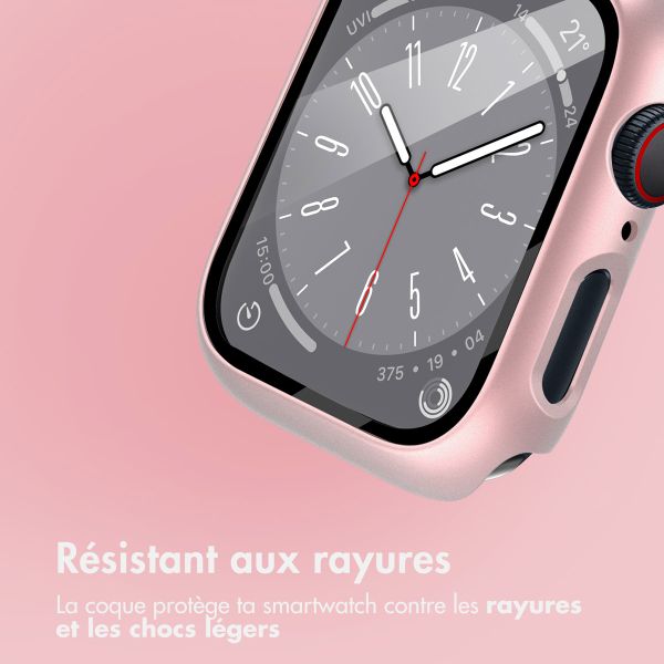 imoshion Coque rigide à couverture complète Apple Watch 7 / 8 / 9 - 45 mm - Rose Doré
