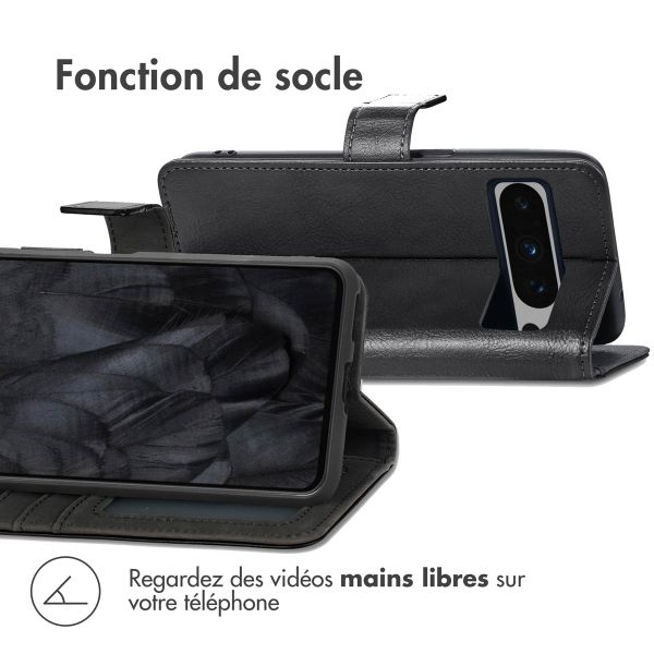 imoshion Étui de téléphone portefeuille Luxe Google Pixel 8 Pro - Noir