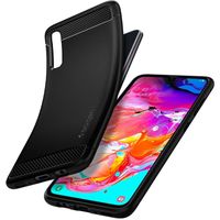 Spigen Coque Rugged Armor Samsung Galaxy A70 - Noir