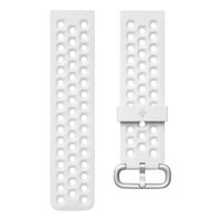 Fitbit Bracelet Sport silicone Fitbit Versa / Versa 2 / Versa Lite - Taille L - Blanc