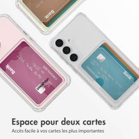 imoshion Coque silicone avec porte-cartes Samsung Galaxy S25 Plus - Transparent