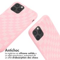 imoshion Coque design en silicone avec cordon iPhone 11 Pro - Retro Pink