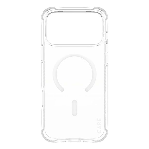 CARE by PanzerGlass Étui tendance Samba avec MagSafe Apple iPhone 17 Pro Max - Clear / White