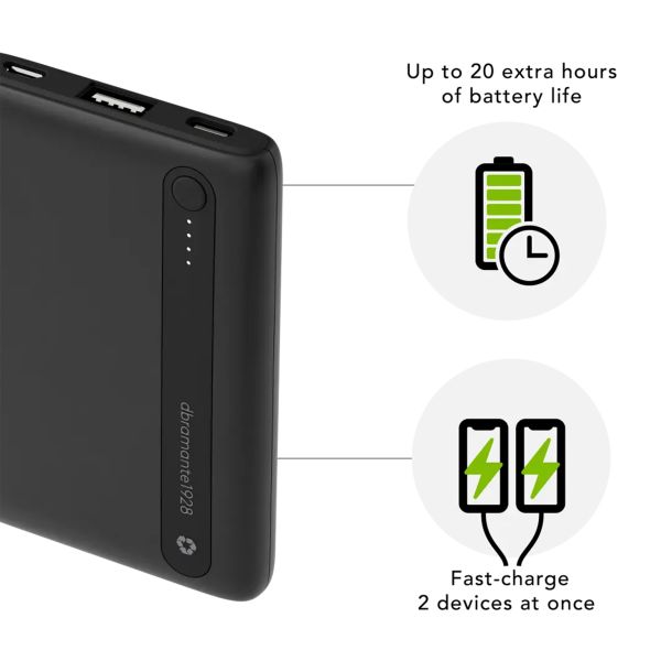 dbramante1928 re-charge | Batterie externe 5.000 mAh - Noir