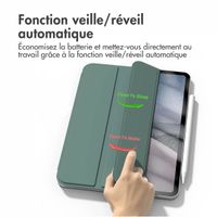 imoshion Magnetic etui de téléphone portefeuille Apple iPad Air 13 pouces (2025) M3 / (2024) M2 - Vert foncé