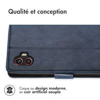 imoshion Étui de téléphone portefeuille Luxe Samsung Galaxy Xcover 6 Pro - Bleu foncé