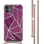 imoshion Coque Design avec cordon iPhone 11 - Bordeaux Graphic