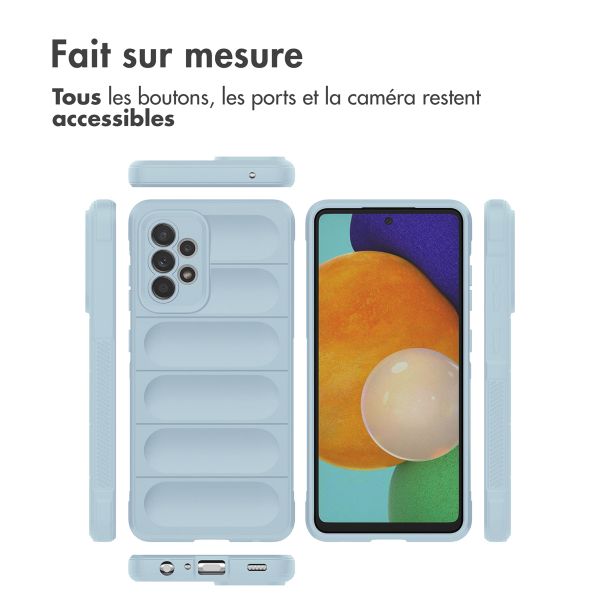 imoshion Coque arrière EasyGrip Samsung Galaxy A52(s) (5G/4G) - Bleu clair