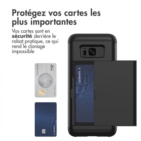 imoshion Coque arrière avec porte-cartes Samsung Galaxy S8 - Noir