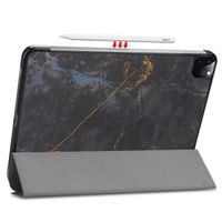 imoshion Coque tablette Design Trifold Apple iPad Pro 11 (2022/2021) - Black Marble