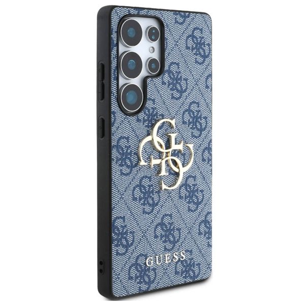 Guess Coque 4G Metal Logo Backcover Samsung Galaxy S25 Ultra - Bleu