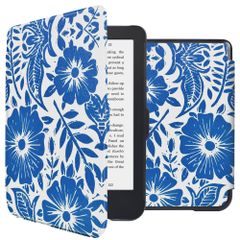 imoshion Design Slim Hard Sleepcover Kobo Clara 2E / Tolino Shine 4 - Flower Tile