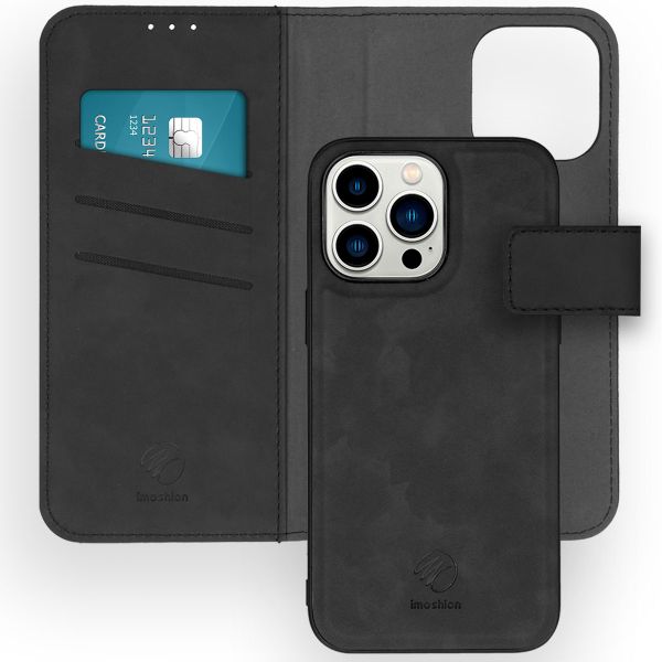 imoshion Etui de téléphone de type portefeuille de luxe 2-en-1 amovible iPhone 14 Pro Max - Noir