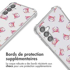 imoshion Coque Design avec cordon Samsung Galaxy A14 (5G/4G) - Crab Watercolor