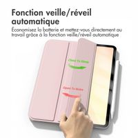 imoshion Magnetic etui de téléphone portefeuille Apple iPad 11 (2025) 11 pouces A16 / iPad 10 (2022) 10.9 pouces - Rose