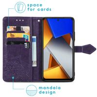 imoshion Etui de téléphone portefeuille Mandala Xiaomi Poco M4 Pro 5G - Violet