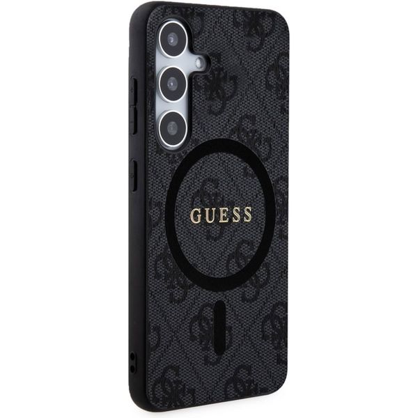 Guess Coque arrière 4G Classic Logo Magnet Samsung Galaxy S24 Plus - Noir