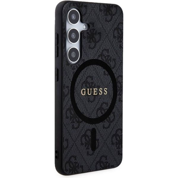 Guess ﻿Coque arrière 4G Classic Logo Magnet Samsung Galaxy S24 Plus - Noir