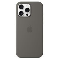 Apple Coque en silicone MagSafe Apple iPhone 16 Pro Max - Stone Gray