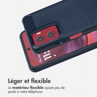 imoshion Coque Brushed Motorola Moto G05 / E15 - Bleu foncé