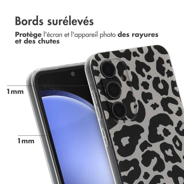 imoshion Coque Design Samsung Galaxy S23 FE - Leopard Transparent