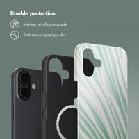 Selencia Coque arrière Vivid avec MagSafe Apple iPhone 16 - Nature Grayed Jade