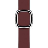 Apple Leather Band Modern Buckle Apple Watch Series 1 á 9 / SE (38/40/41 mm) | Series 10 (42 mm) - Taille S - Garnet