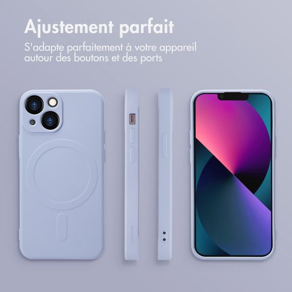 imoshion Coque Couleur avec MagSafe Apple iPhone 13 Mini - Lila