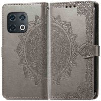 imoshion Etui de téléphone portefeuille Mandala OnePlus 10 Pro - Gris