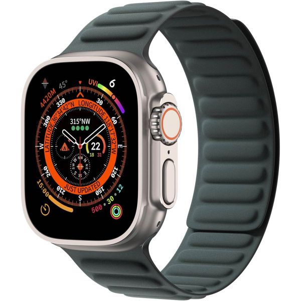 WiWu Bracelet à maillons tissés magnétiques Apple Watch Series 1 á 10 / SE / Ultra (2) (44/45/46/49 mm) - Vert