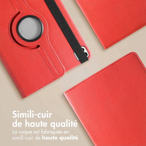 imoshion Coque tablette rotatif à 360° Apple iPad Air 11 pouces (2026) M4 / (2025) M3 / (2024) M2 / Air 5 (2022) / Air 4 (2020) / Pro 11 (2018/2020) - Rouge