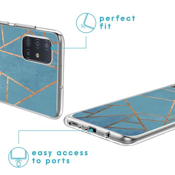 imoshion Coque Design Samsung Galaxy A51 - Blue Graphic