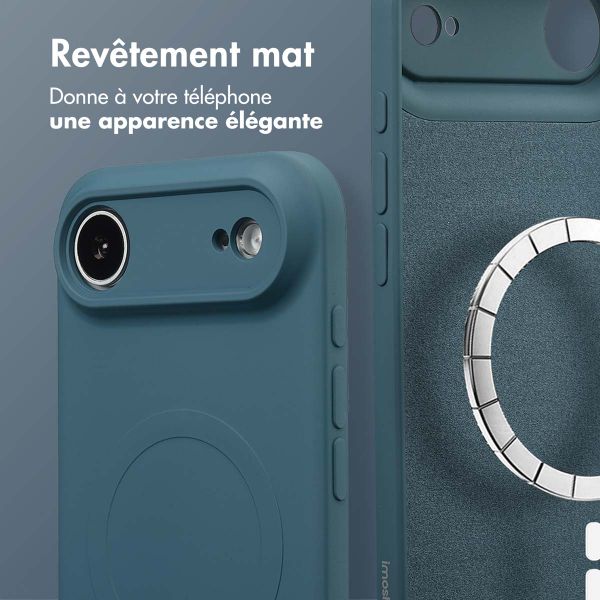imoshion Coque Couleur avec MagSafe Apple iPhone Air - Bleu foncé